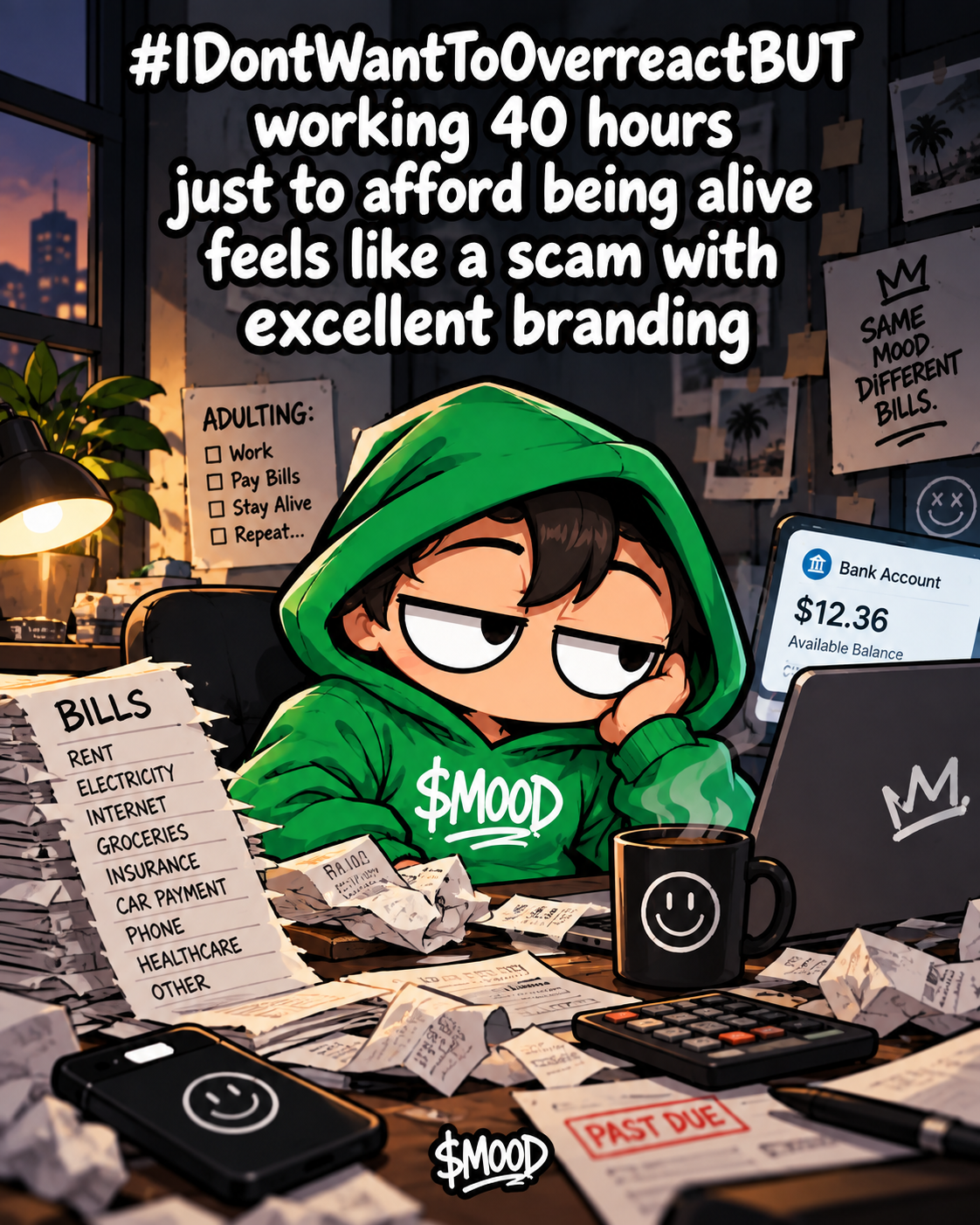MOOD adulthood meme