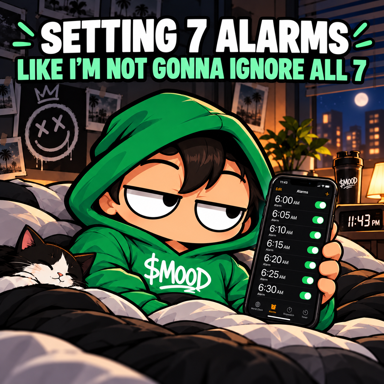 MOOD alarm meme