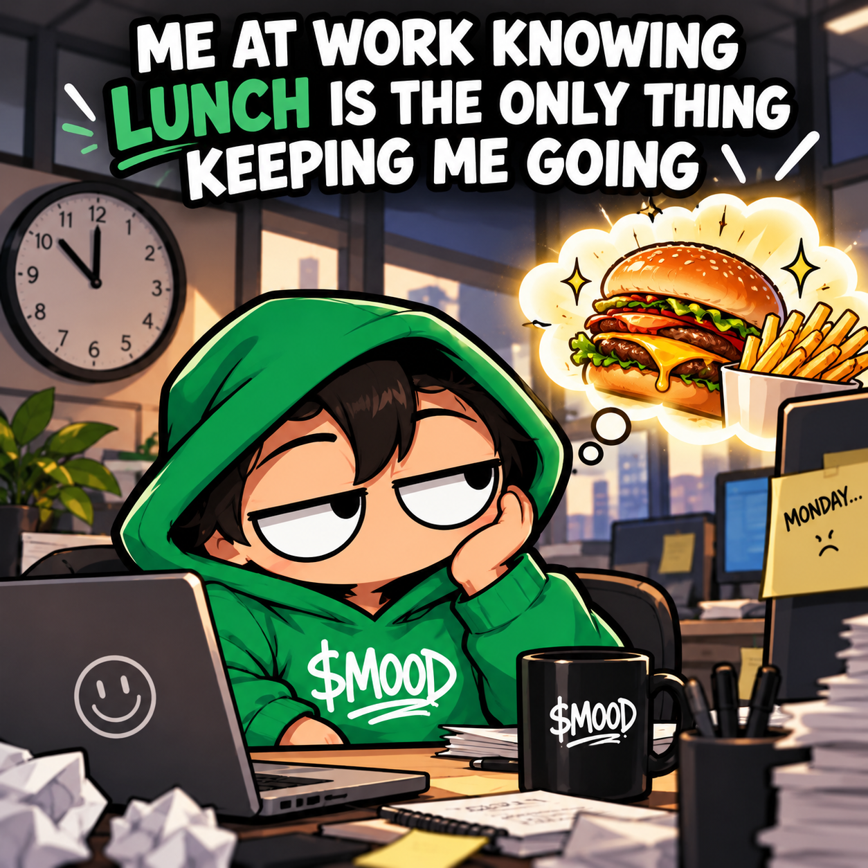 MOOD lunch meme
