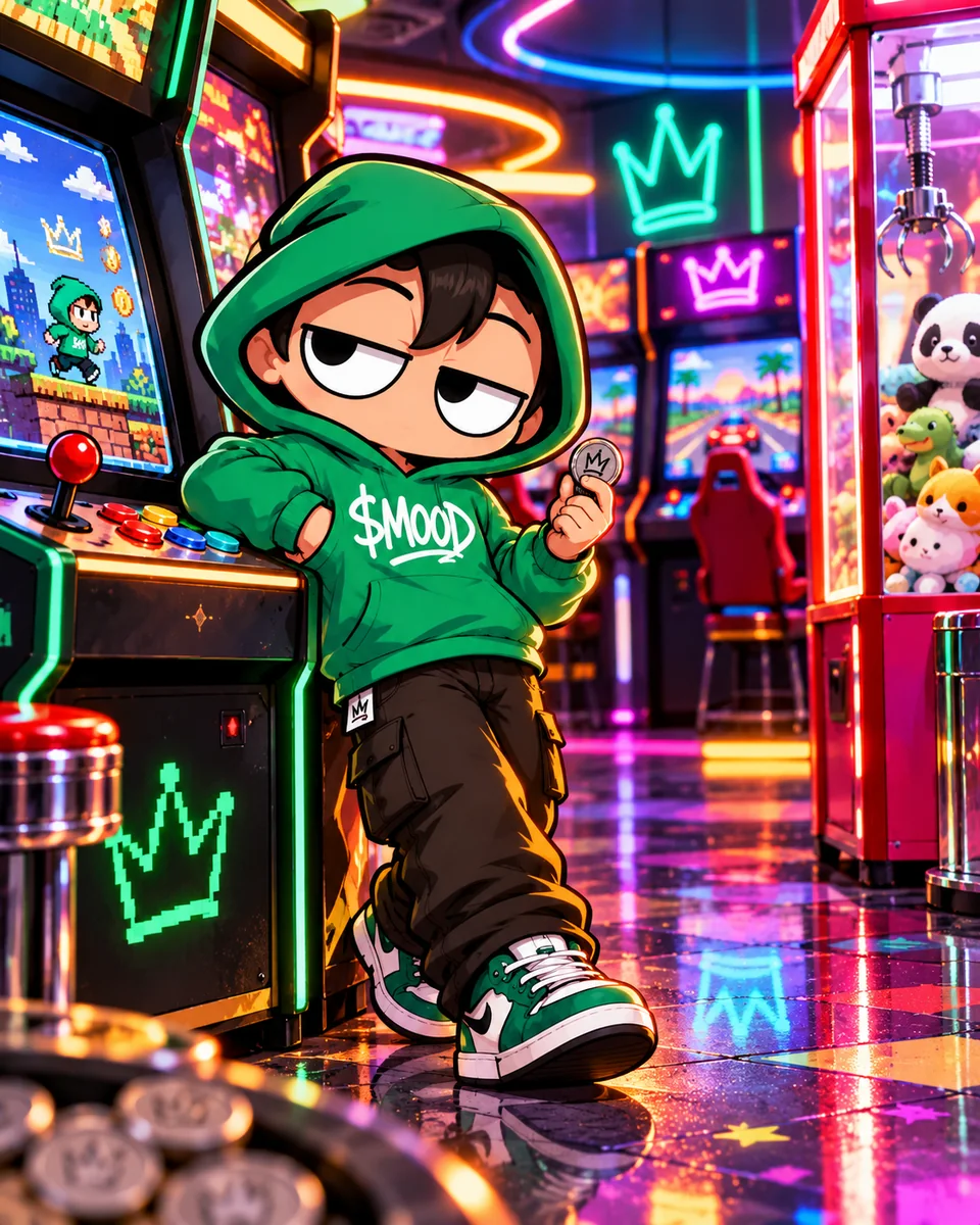 MOOD character — arcade mood