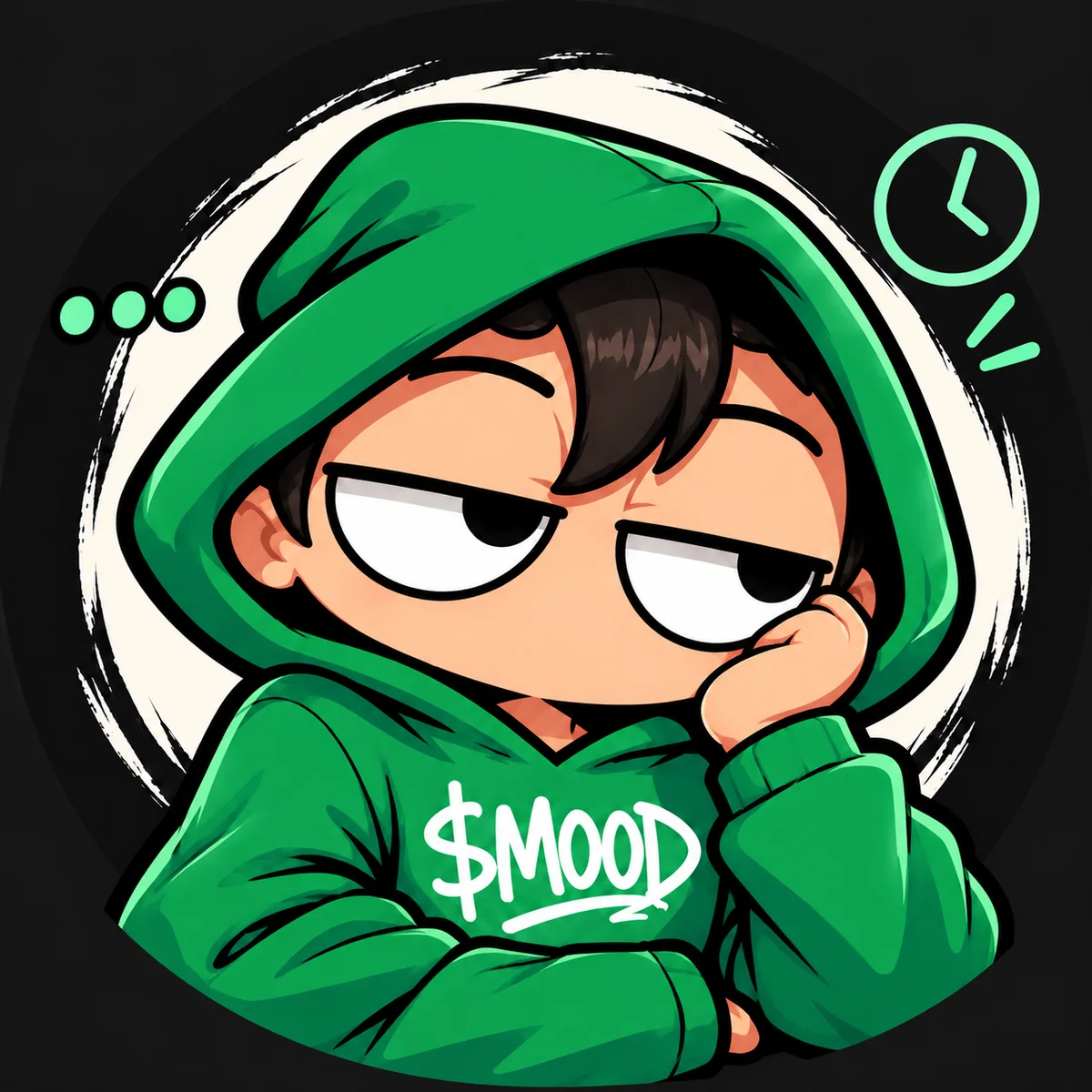 MOOD character — bored mode