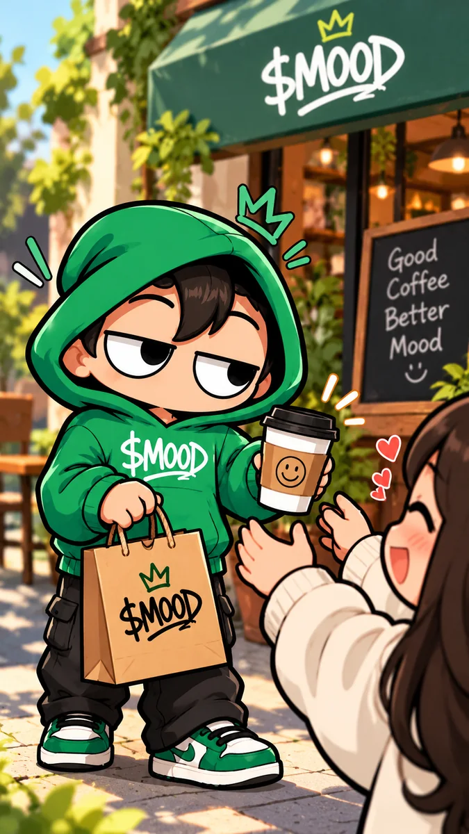 MOOD character — café reset