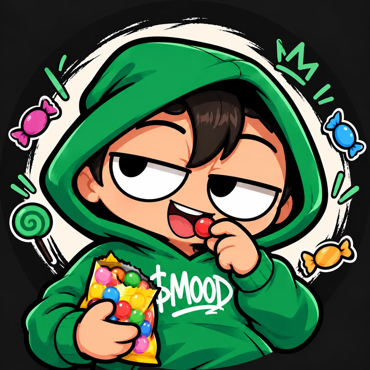 MOOD character — candy run