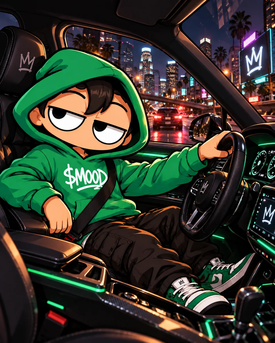 MOOD character — night drive