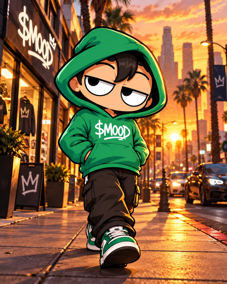 MOOD character — sunset walk